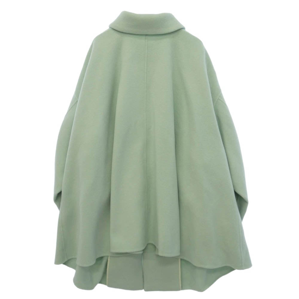 ENFOLD エンフォルド 25AW 300IA230-1991 ENFOLD NAPE SOUTIEN-COLLAR COAT ステンカラーコート ライトグリーン系 38【中古】