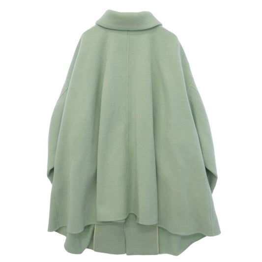 ENFOLD エンフォルド 25AW 300IA230-1991 ENFOLD NAPE SOUTIEN-COLLAR COAT ステンカラーコート ライトグリーン系 38【中古】