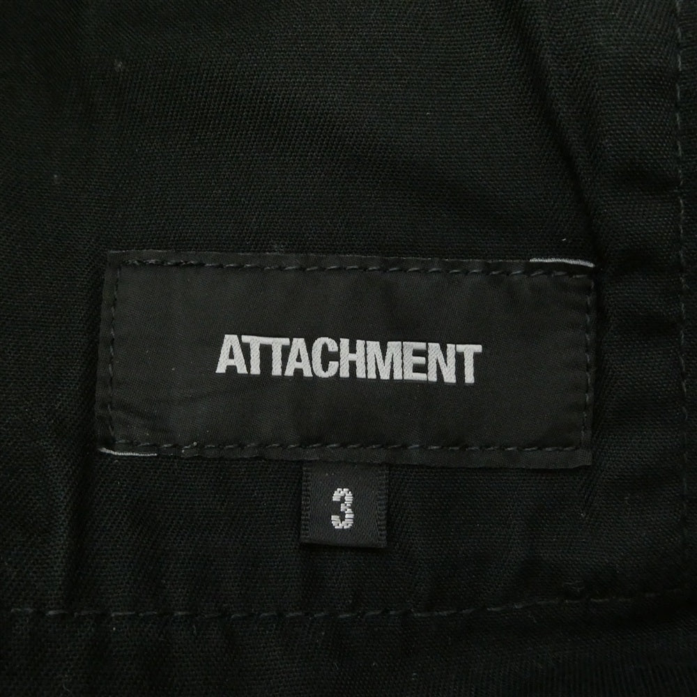 ATTACHMENT アタッチメント AP01-203 ストレッチ バイカー イージー デニム パンツ 日本製 ダークグレー系 3【中古】