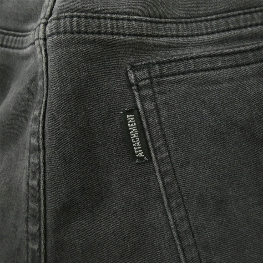 ATTACHMENT アタッチメント AP11-201 ストレッチ バイカー イージー デニム パンツ 日本製 グレー系 3【中古】