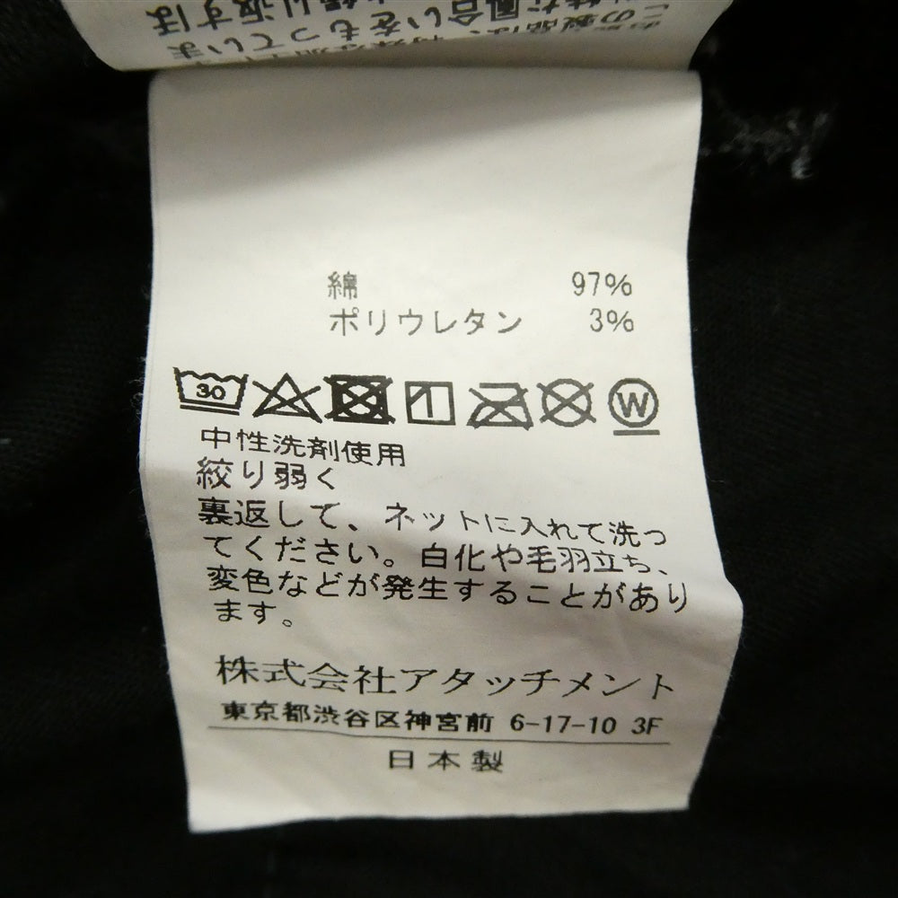 ATTACHMENT アタッチメント AP11-201 ストレッチ バイカー イージー デニム パンツ 日本製 グレー系 3【中古】