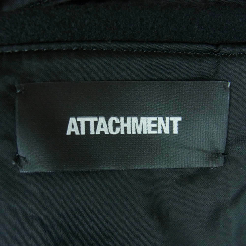 ATTACHMENT アタッチメント AC32-210 ヘビーメルトン ピーコート Pコート コート 日本製 ブラック系 1【中古】