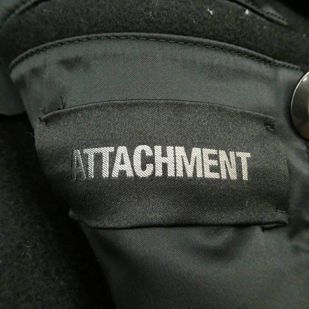 ATTACHMENT アタッチメント AC22-202 ライダースジップ メルトン ピーコート Pコート ブラック系 1【中古】