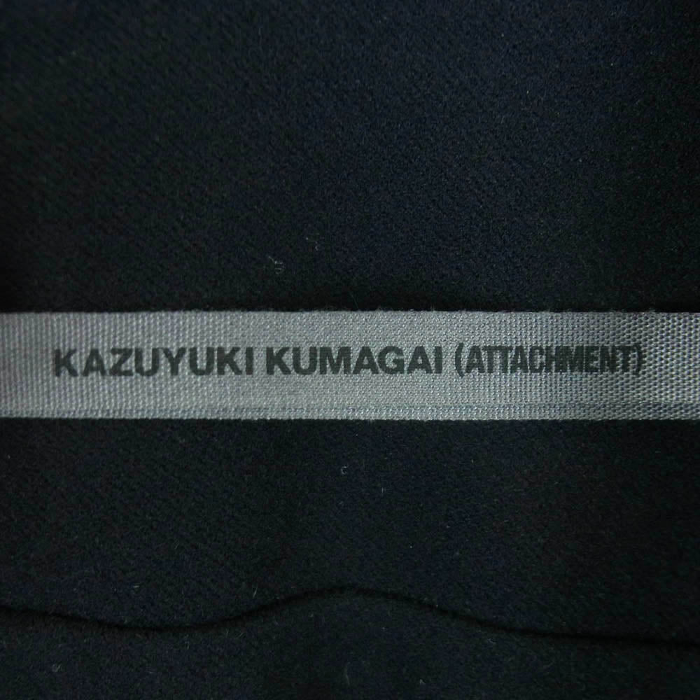 KAZUYUKI KUMAGAI ATTACHMENT カズユキクマガイアタッチメント KG42-079 トリコット ストレッチ ツイル ジャケット テーラードジャケット ダークネイビー系 黒に近いダークネイビー系 2【中古】