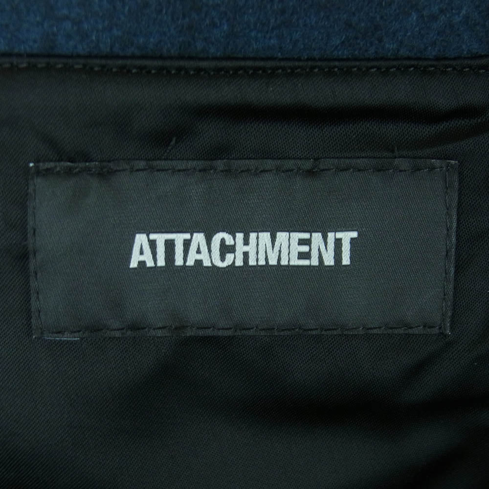ATTACHMENT アタッチメント AC42-212 ヘビーメルトン ピーコート Pコート 日本製 ネイビー系 452 2【新古品】【未使用】【中古】