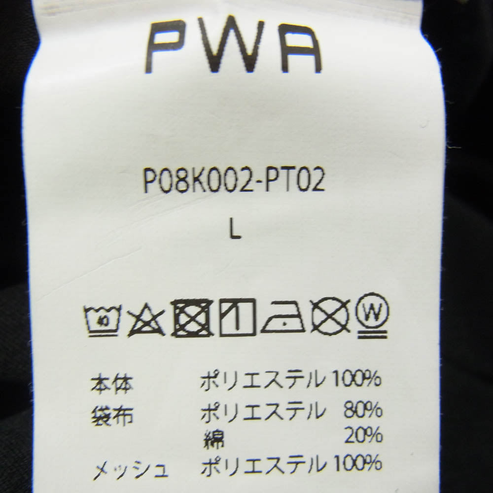 プア 24SS P08K002-PT02 UNIHOME　タック ワイド チノ トラウザー スラックス パンツ ブラック系 L【中古】