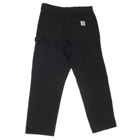 Carhartt カーハート I031501 DOUBLE KNEE PANT ダック地 ダブルニー コットン ペインターパンツ ブラック系 32【中古】