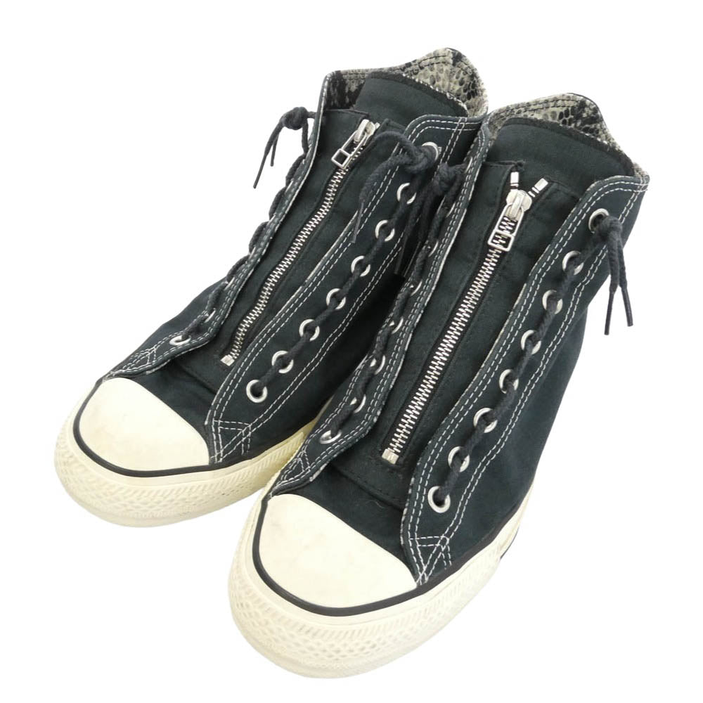 WACKO MARIA ワコマリア CONVERSE コンバース nonnative ノンネイティブ 1SC776 × NONNATIVE×CONVERSE ALL STAR 100 HI NW BLACK ノンネイティブ コンバース オールスター センタージップ ハイカット スニーカー ダークネイビー系 29cm【中古】