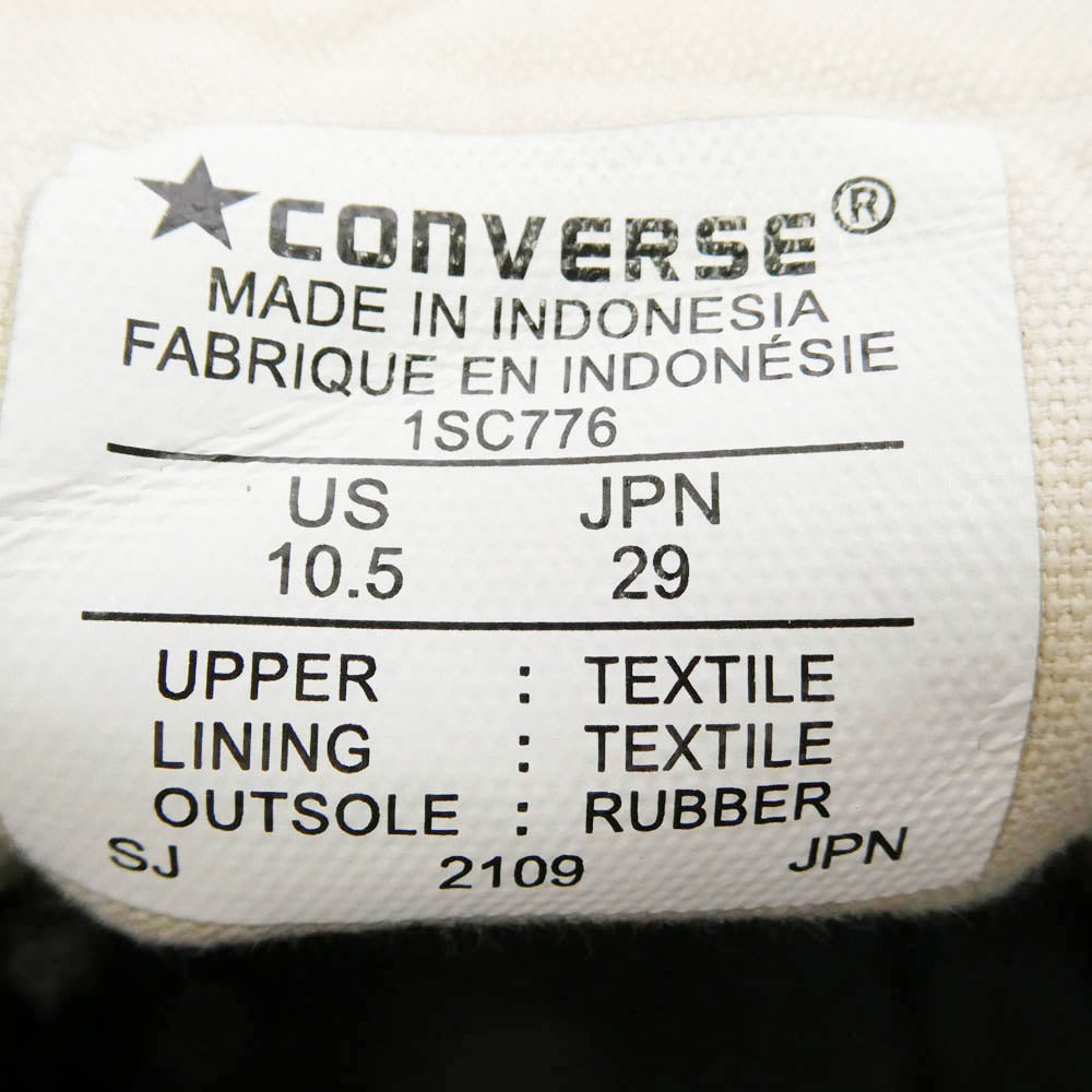 WACKO MARIA ワコマリア CONVERSE コンバース nonnative ノンネイティブ 1SC776 × NONNATIVE×CONVERSE ALL STAR 100 HI NW BLACK ノンネイティブ コンバース オールスター センタージップ ハイカット スニーカー ダークネイビー系 29cm【中古】