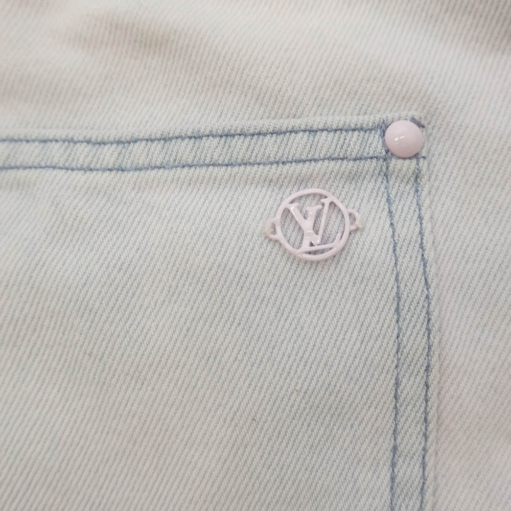 LOUIS VUITTON ルイ・ヴィトン 20SS HID63W ストレート ジーンズ デニム パンツ ピンク系 32【中古】