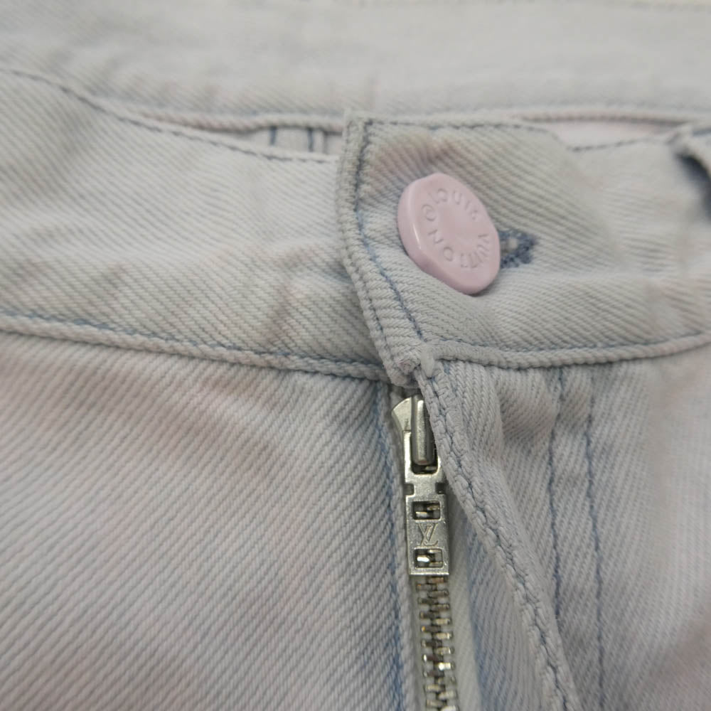 LOUIS VUITTON ルイ・ヴィトン 20SS HID63W ストレート ジーンズ デニム パンツ ピンク系 32【中古】