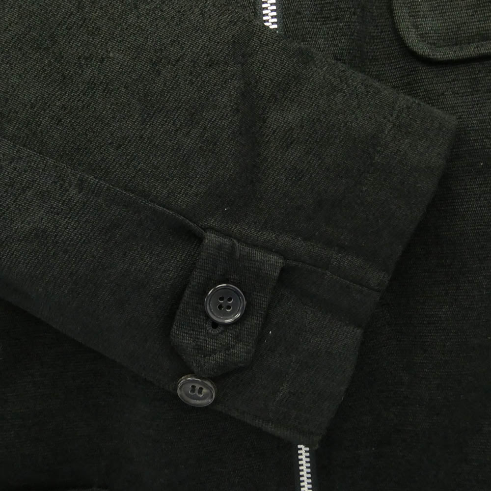 COMME des GARCONS HOMME コムデギャルソンオム 田中オム 90s ヴィンテージオム アーカイブ AD1996 HJ-080790 ウール ジップアップ ジャケット ブラック系 M【中古】