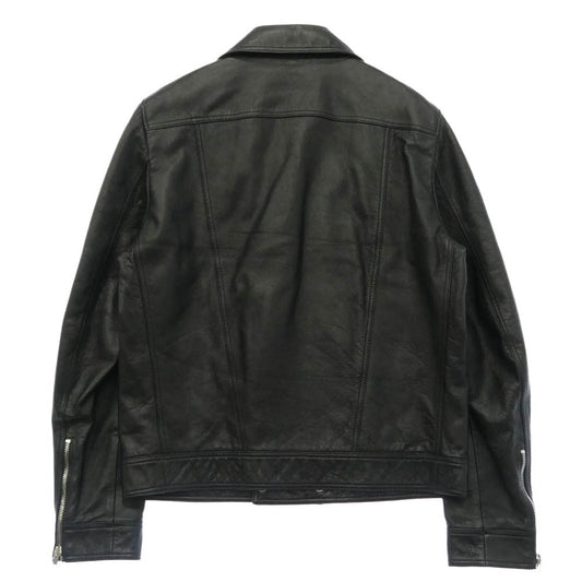 SAINT LAURENT サンローラン 15AW 397440 Y5YB1 Hedi Slimane Archive エディ期 L00 ダブルライダース レザー ジャケット ブラック系 52【中古】