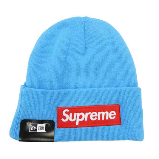 Supreme シュプリーム NEW ERA ニューエラ 25AW New Era Box Logo Beanie ニューエラ ボックスロゴ ビーニー ニット帽 ブルー系 ONE SIZE【極上美品】【中古】