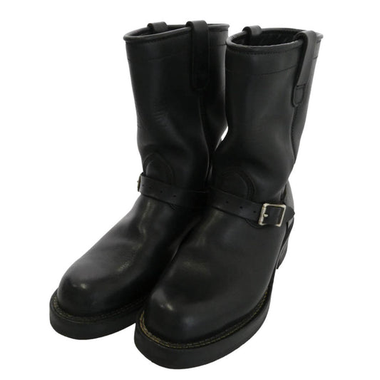 VIBERG ヴァイバーグ × SCARECROW スケアクロウ レザー エンジニア ブーツ ブラック系 US10.5【中古】