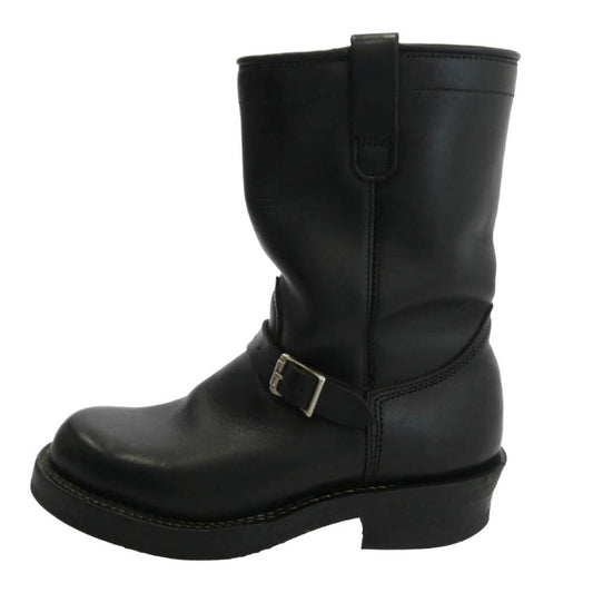 VIBERG ヴァイバーグ × SCARECROW スケアクロウ レザー エンジニア ブーツ ブラック系 US10.5【中古】
