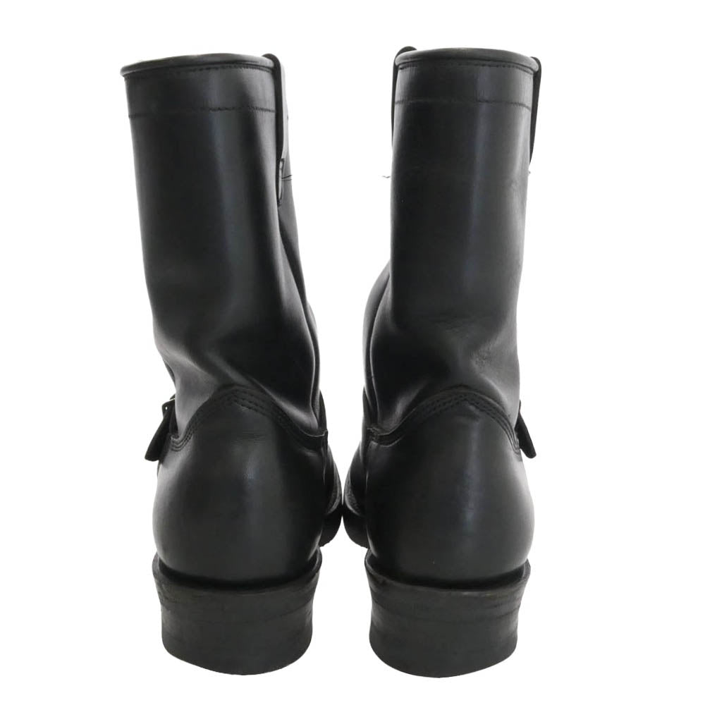 VIBERG ヴァイバーグ × SCARECROW スケアクロウ レザー エンジニア ブーツ ブラック系 US10.5【中古】