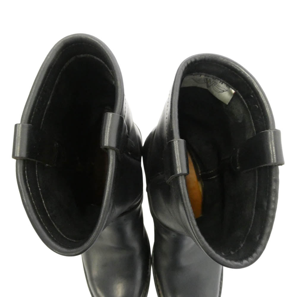 VIBERG ヴァイバーグ × SCARECROW スケアクロウ レザー エンジニア ブーツ ブラック系 US10.5【中古】