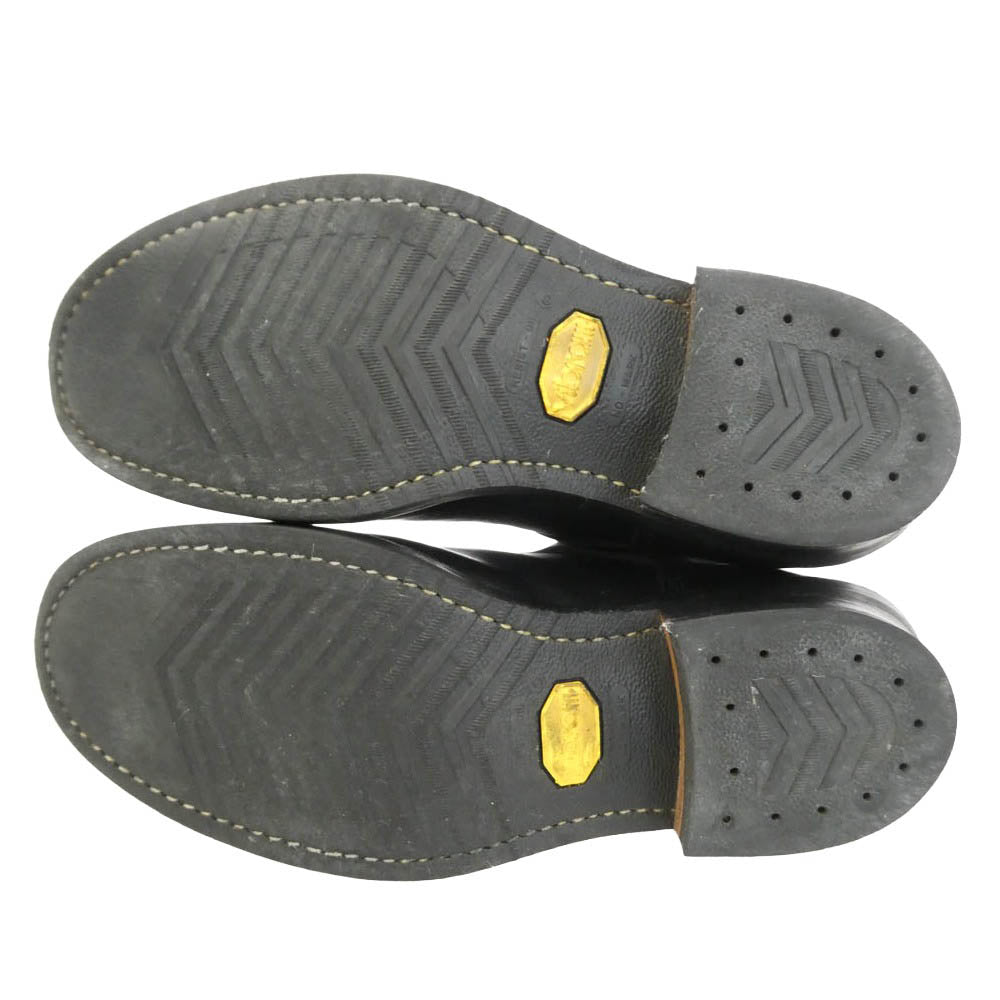 VIBERG ヴァイバーグ × SCARECROW スケアクロウ レザー エンジニア ブーツ ブラック系 US10.5【中古】