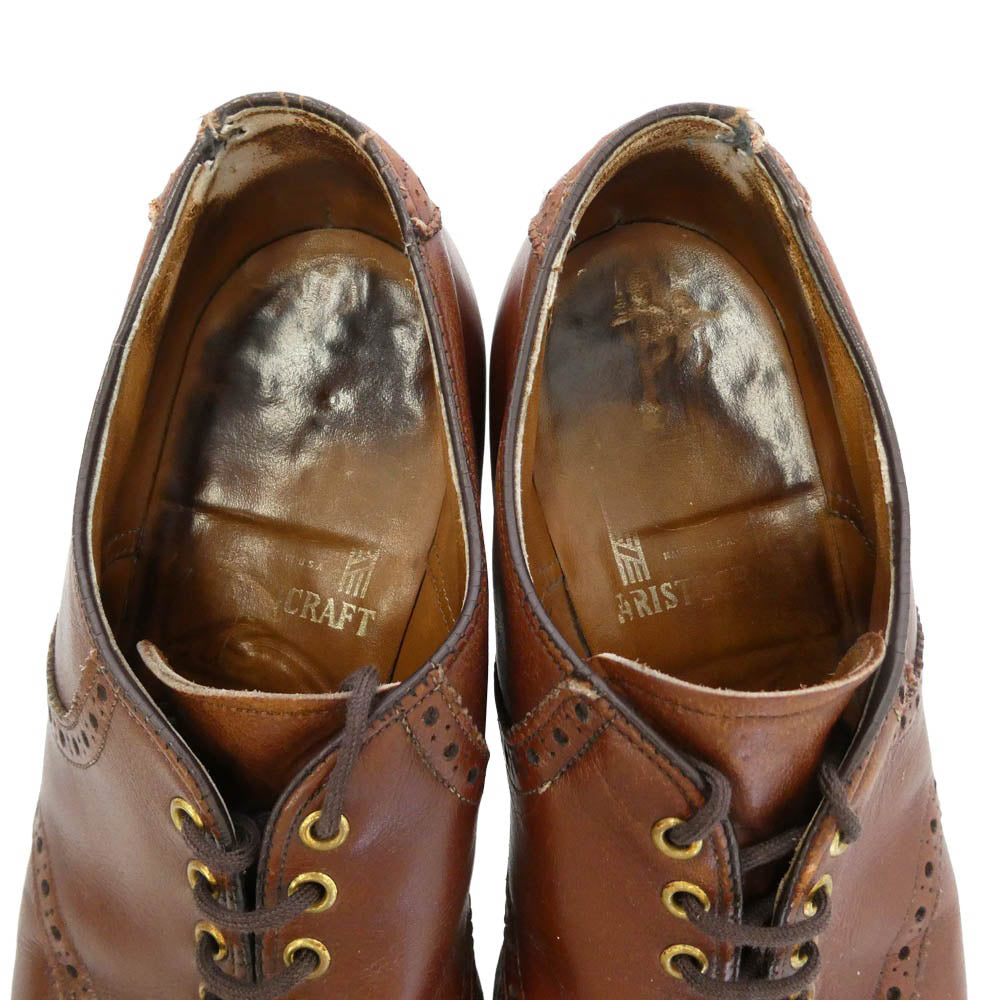 J&M Davidson ジェイアンドエムデヴィッドソン USA製 メダリオン シューズ ブラウン系 US8【中古】