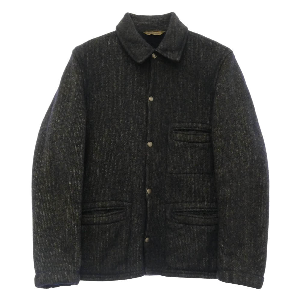 BROWNS'S BEACH ブラウンズビーチ 1940s ヴィンテージ オリジナル 1940年代 三角白タグ BEACH JACKET ビーチ ジャケット ブラック系【中古】