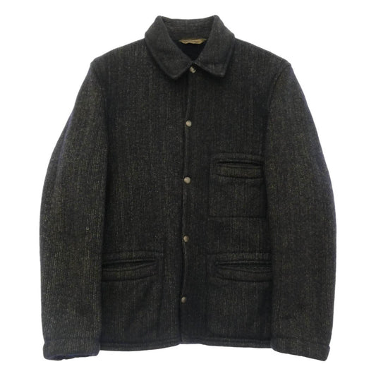 BROWNS'S BEACH ブラウンズビーチ 1940s ヴィンテージ オリジナル 1940年代 三角白タグ BEACH JACKET ビーチ ジャケット ブラック系【中古】