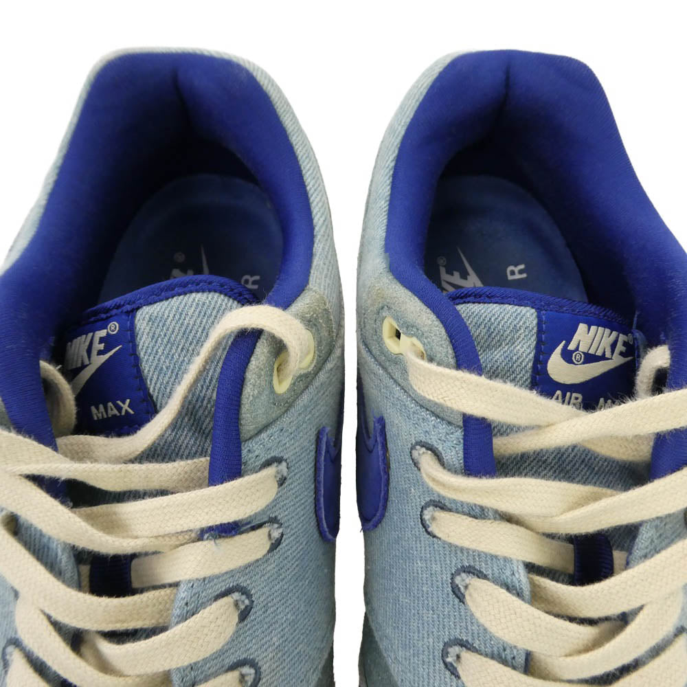NIKE ナイキ 22AW DV3050-300 Air Max 1 PRM Dirty Denim エアマックス プレミアム ダーティーデニム スニーカー インディゴブルー系 29cm【中古】