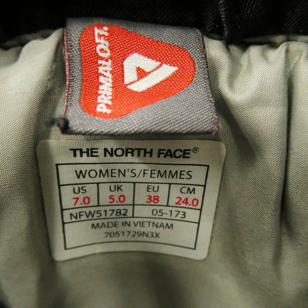 THE NORTH FACE ノースフェイス NFW51782 NUPTSE WP5 SHORT ウィメンズ ヌプシ ブーティ ウォータープルーフ V ショート ブーツ ブラック系 24cm【中古】