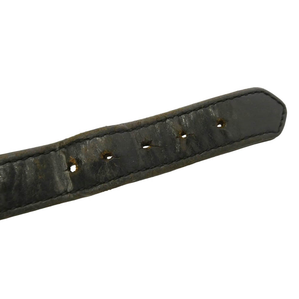 CHROME HEARTS クロムハーツ（原本無） GUNSLINGER ガンスリンガー レザー ブレスレット ブラック系 11【中古】