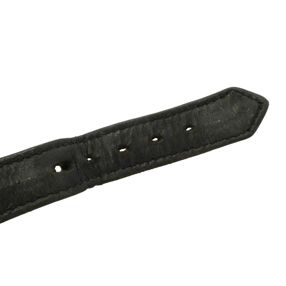 CHROME HEARTS クロムハーツ（原本無） GUNSLINGER ガンスリンガー レザー ブレスレット ブラック系 11【中古】