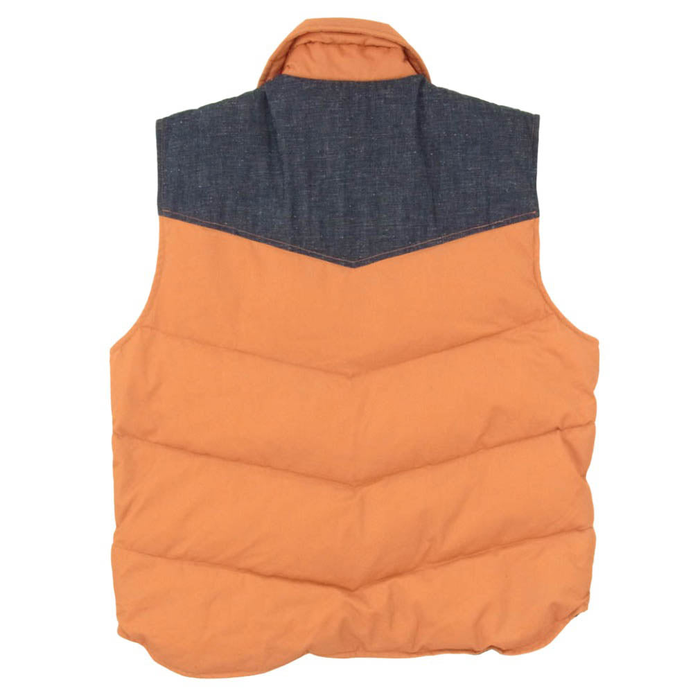 Levi's リーバイス RED TAB レッド タブ デニム切替 ダウン ベスト オレンジ系 L【中古】