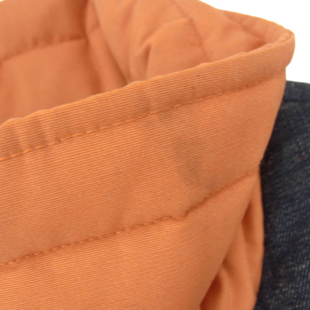 Levi's リーバイス RED TAB レッド タブ デニム切替 ダウン ベスト オレンジ系 L【中古】