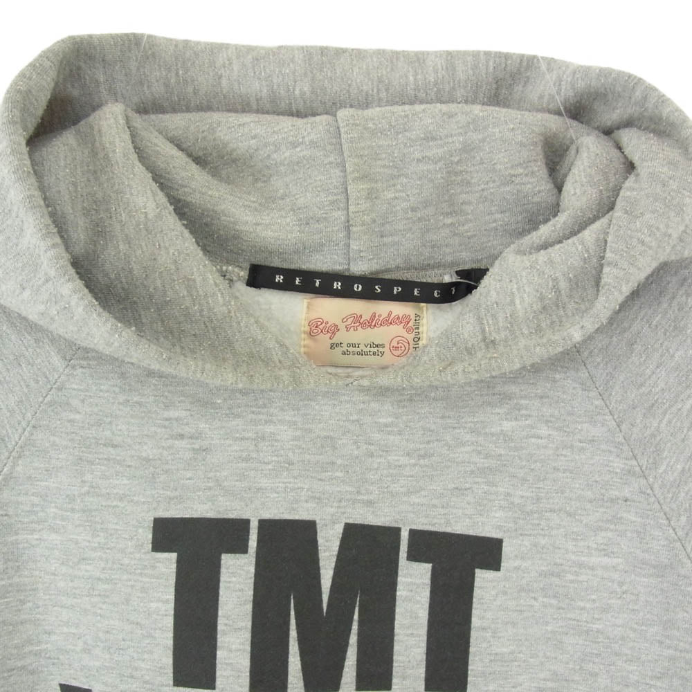 TMT ティーエムティー TMT YOURS プリント プルオーバー パーカー グレー系 L【中古】