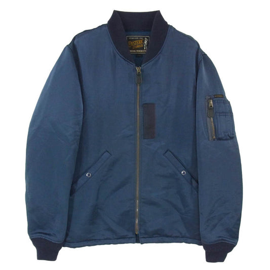HYSTERIC GLAMOUR ヒステリックグラマー 15AW 0251AB03 0251AB03 MA-1 ボンバー ジャケット ブルゾン ネイビー系 L【中古】