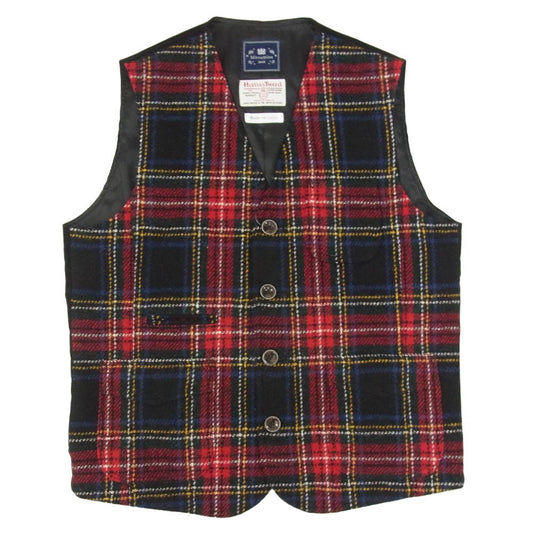 ミツミネ Harris Tweed ハリスツイード ジレ ベスト タータンチェック マルチカラー系 L【中古】