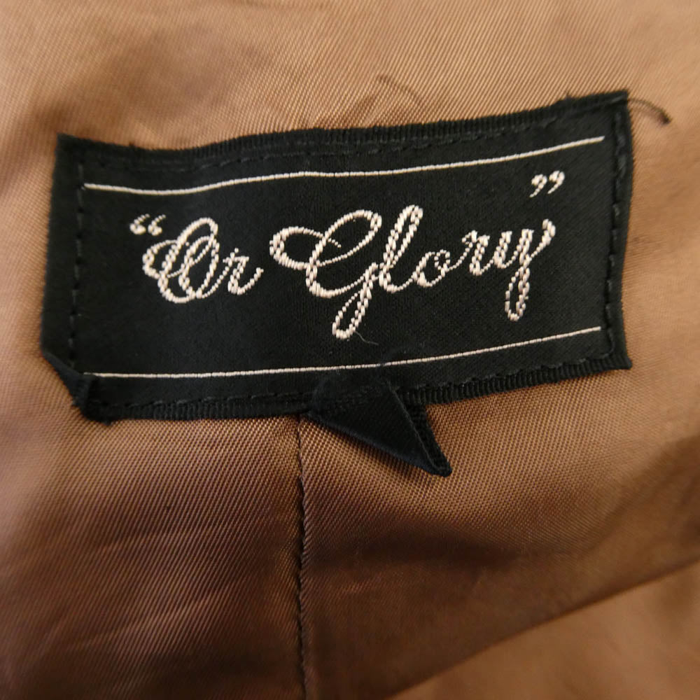 or Glory オアグローリー ネップウール ジャケット ブラウン系 L【中古】
