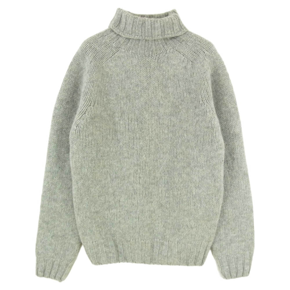 INVERALLAN インバーアラン 英国製 ウール タートルネック ニット セーター グレー系 38【中古】