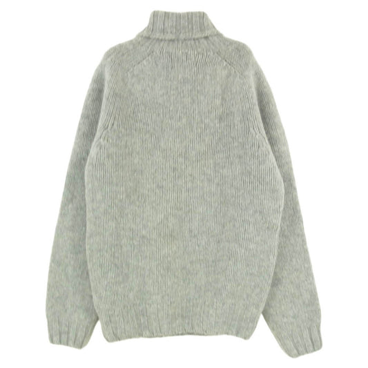 INVERALLAN インバーアラン 英国製 ウール タートルネック ニット セーター グレー系 38【中古】