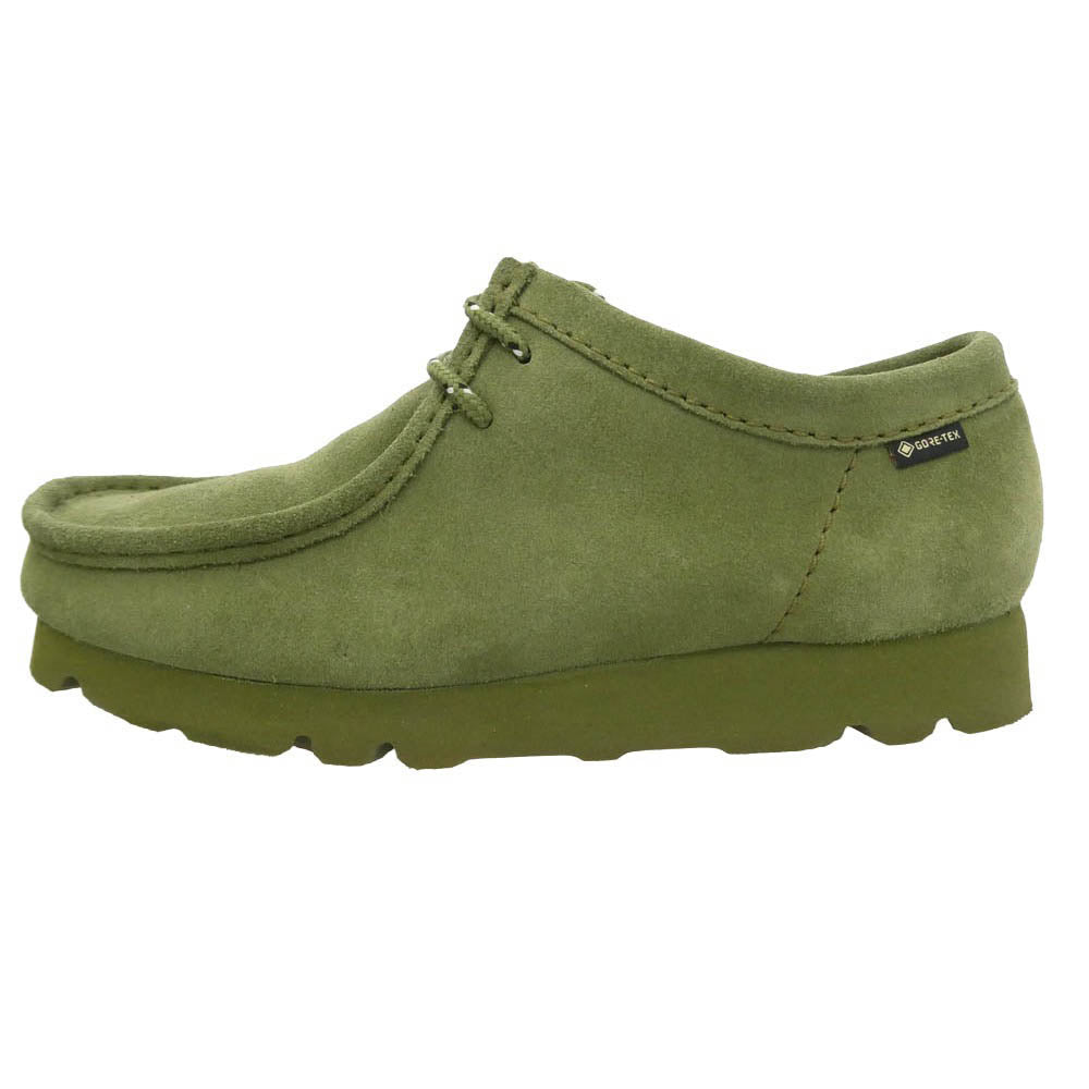 Clarks クラークス 61644744 WALLABEE GTX LODEN GREEN スエード ワラビー ゴアテックス シューズ モスグリーン系 UK6【中古】