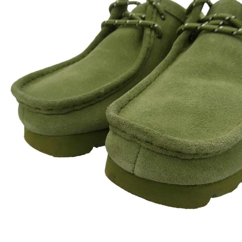 Clarks クラークス 61644744 WALLABEE GTX LODEN GREEN スエード ワラビー ゴアテックス シューズ モスグリーン系 UK6【中古】