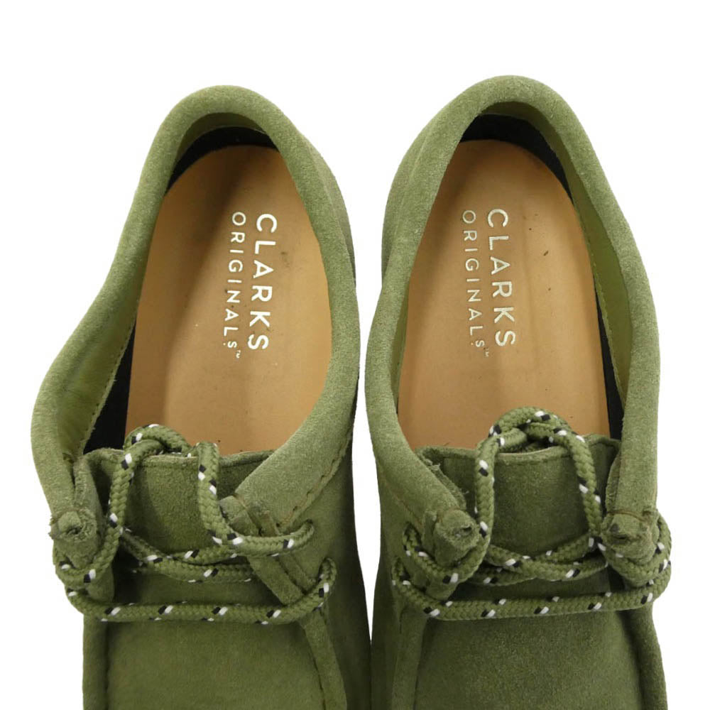 Clarks クラークス 61644744 WALLABEE GTX LODEN GREEN スエード ワラビー ゴアテックス シューズ モスグリーン系 UK6【中古】