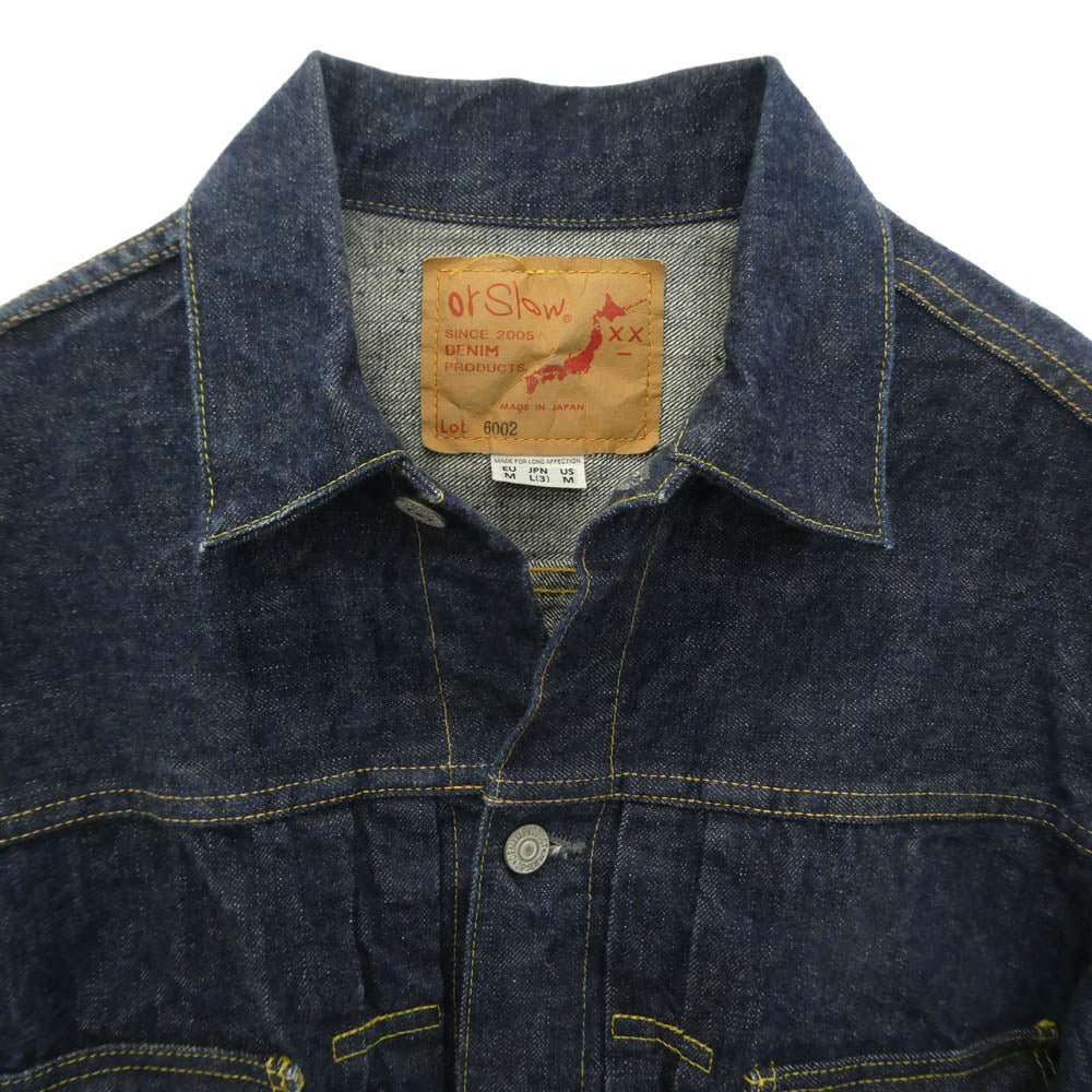 orSlow オアスロウ Lot6002 2ndタイプ デニムジャケット インディゴブルー系 L【中古】