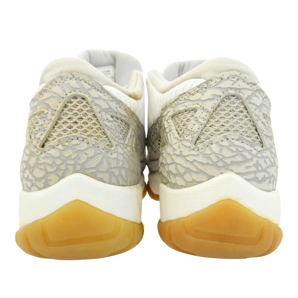 NIKE ナイキ 130270-101 【観賞用】Air Jordan 11 Low Retro IE OG Cobalt 1996 エアジョーダン11 ロー レトロ IE OG コバルト ローカットスニーカー ホワイト系 グレー系 27.5cm【中古】
