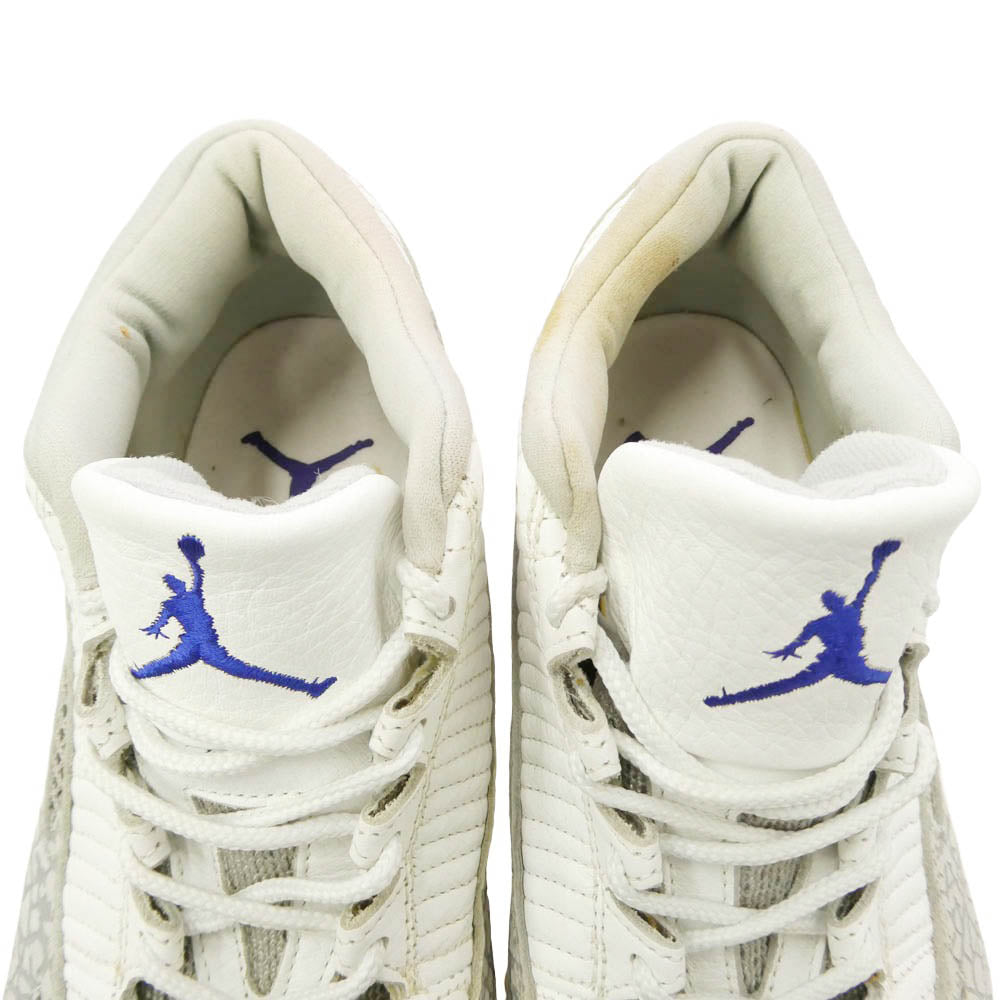 NIKE ナイキ 130270-101 【観賞用】Air Jordan 11 Low Retro IE OG Cobalt 1996 エアジョーダン11 ロー レトロ IE OG コバルト ローカットスニーカー ホワイト系 グレー系 27.5cm【中古】