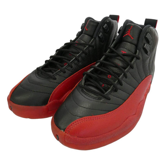 NIKE ナイキ 130690-061 【観賞用】Air Jordan 12 AJ12 OG Flu Game 1997 エアジョーダン12 OG フル ゲーム ハイカット スニーカー ブラック系 レッド系 27.5cm【中古】