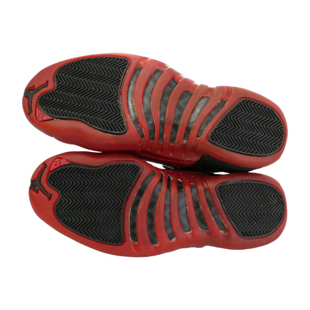 NIKE ナイキ 130690-061 【観賞用】Air Jordan 12 AJ12 OG Flu Game 1997 エアジョーダン12 OG フル ゲーム ハイカット スニーカー ブラック系 レッド系 27.5cm【中古】