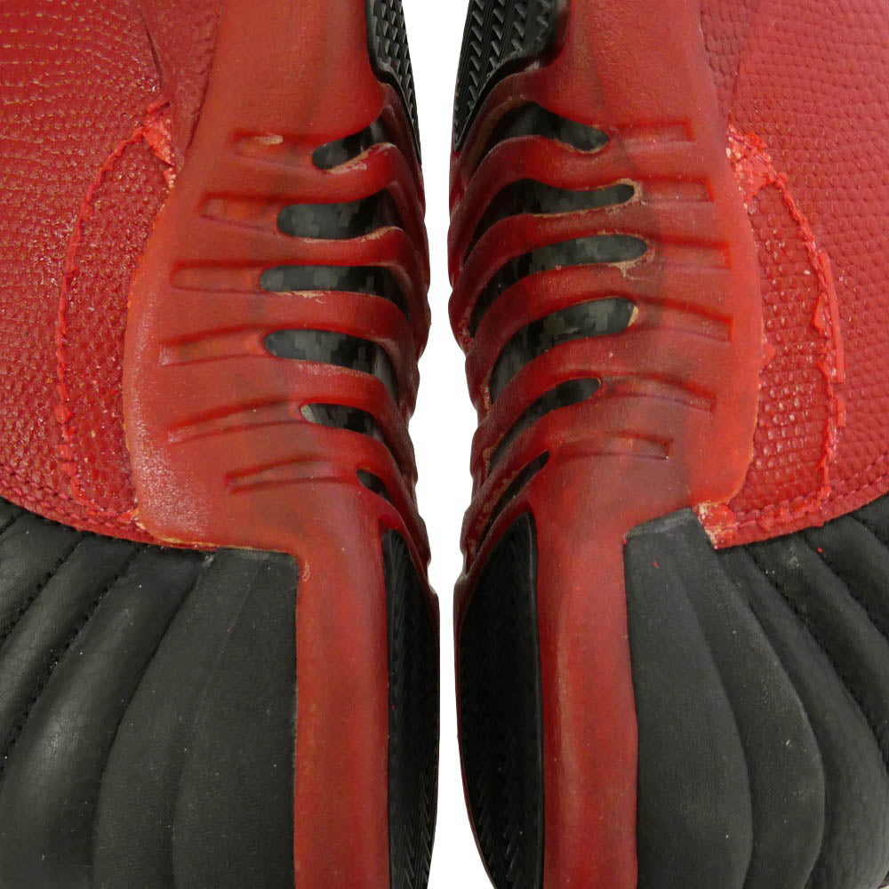 NIKE ナイキ 130690-061 【観賞用】Air Jordan 12 AJ12 OG Flu Game 1997 エアジョーダン12 OG フル ゲーム ハイカット スニーカー ブラック系 レッド系 27.5cm【中古】