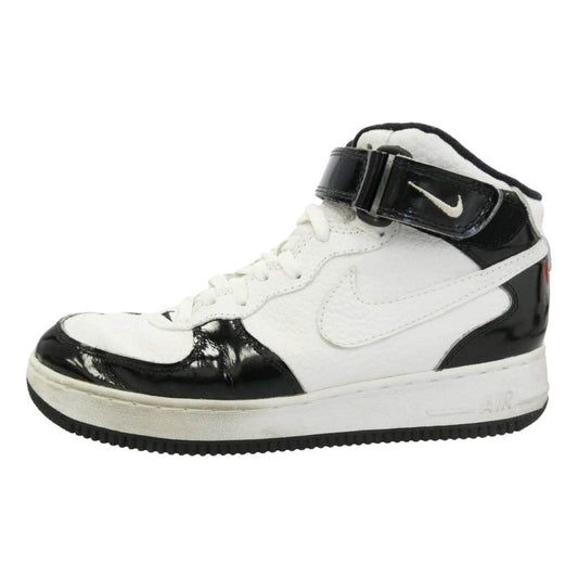 NIKE ナイキ 630125-013 【観賞用】Air Force 1 Mid SC Black White Foot Locker Exclusive エアフォース1 ミッド SC ブラック ホワイト フットロッカー エクスクルーシブ ハイカットスニーカー ホワイト系 ブラック系 27.5cm【中古】
