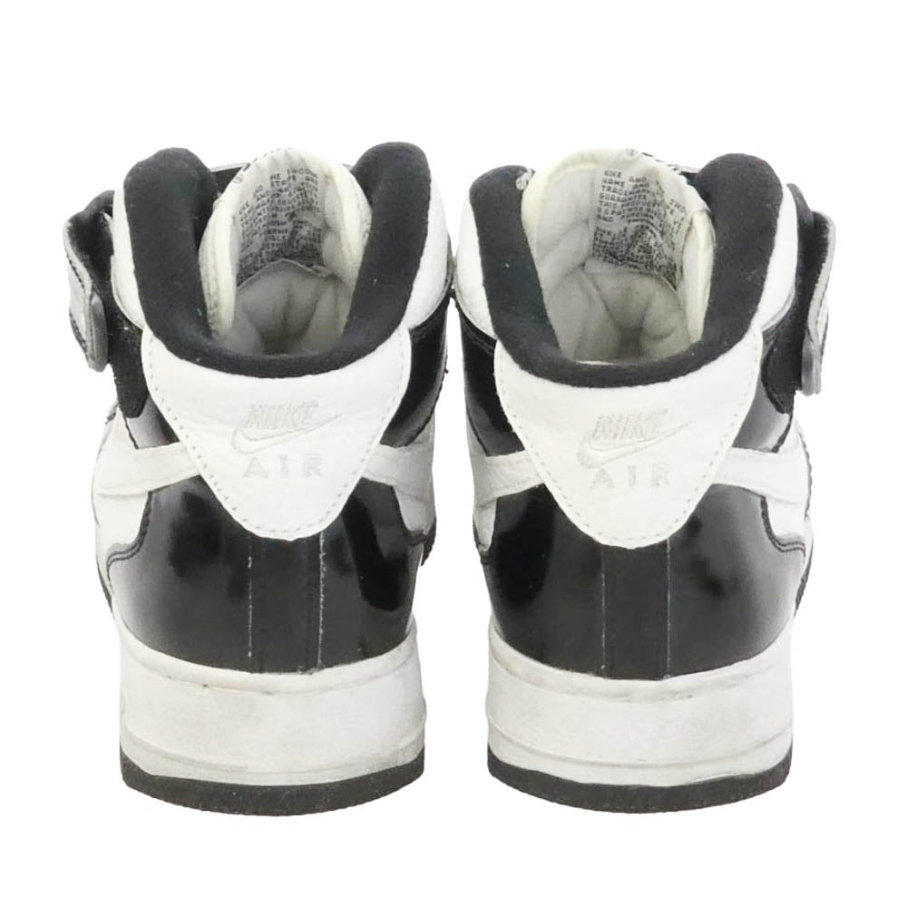 NIKE ナイキ 630125-013 【観賞用】Air Force 1 Mid SC Black White Foot Locker Exclusive エアフォース1 ミッド SC ブラック ホワイト フットロッカー エクスクルーシブ ハイカットスニーカー ホワイト系 ブラック系 27.5cm【中古】