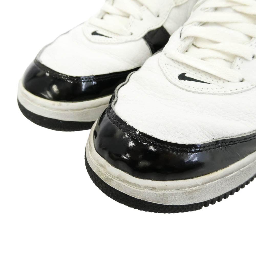 NIKE ナイキ 630125-013 【観賞用】Air Force 1 Mid SC Black White Foot Locker Exclusive エアフォース1 ミッド SC ブラック ホワイト フットロッカー エクスクルーシブ ハイカットスニーカー ホワイト系 ブラック系 27.5cm【中古】